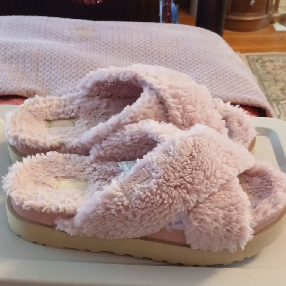 Fluffy Pink Slippers